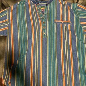 Vtg technicolor colorless Henley
